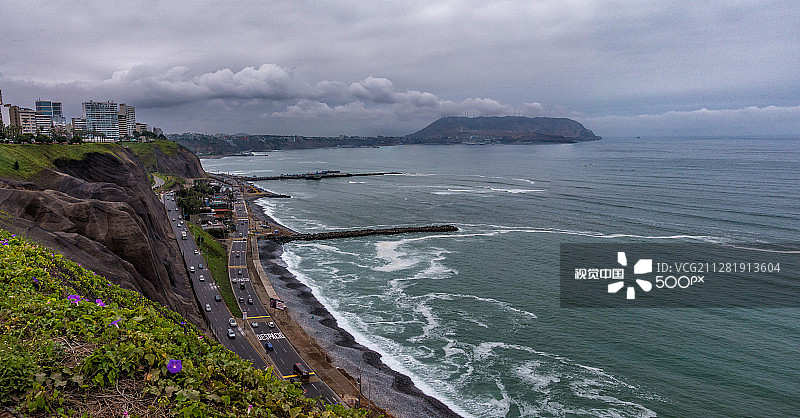 利马海滨大道图片素材