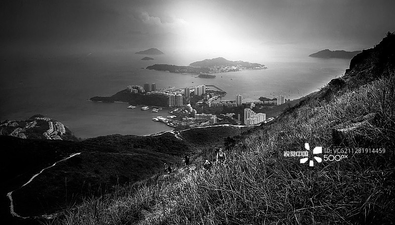 在中国香港愉景湾徒步旅行图片素材