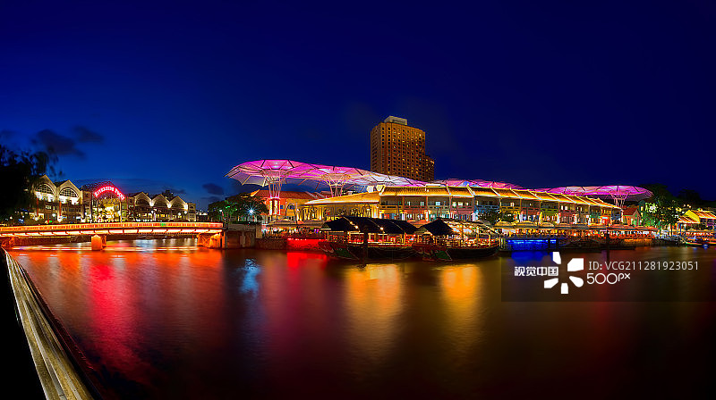 新加坡克拉码头图片素材