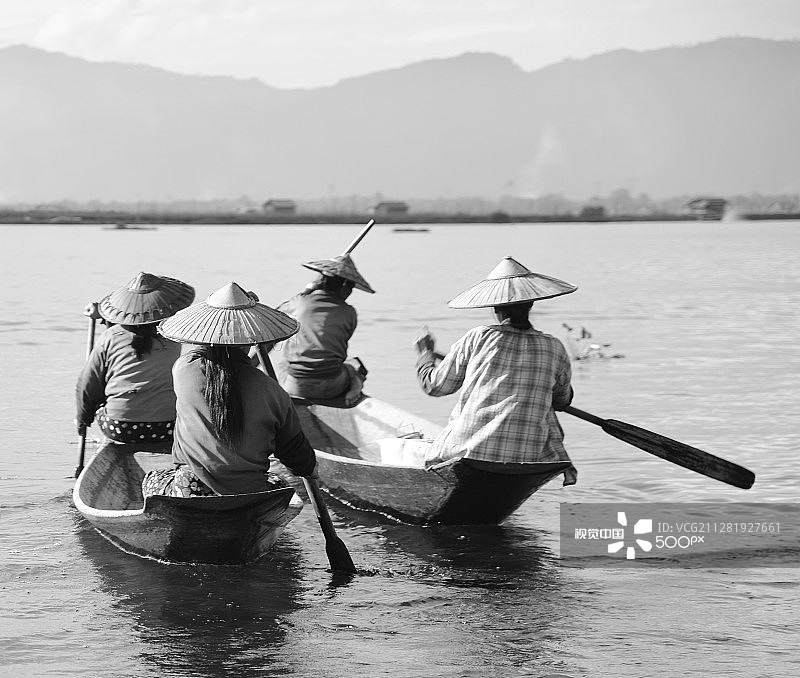 缅甸茵莱湖图片素材