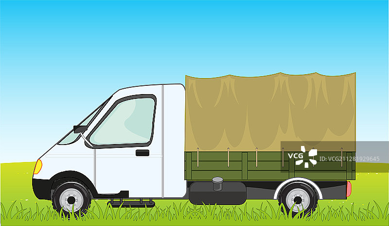 带篮子的汽车瞪羚在自然背景下图片素材