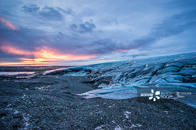 冰岛的冰川图片素材