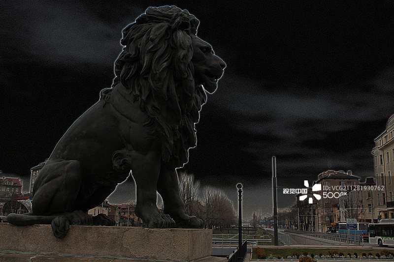 索非亚-保加利亚的狮子桥图片素材