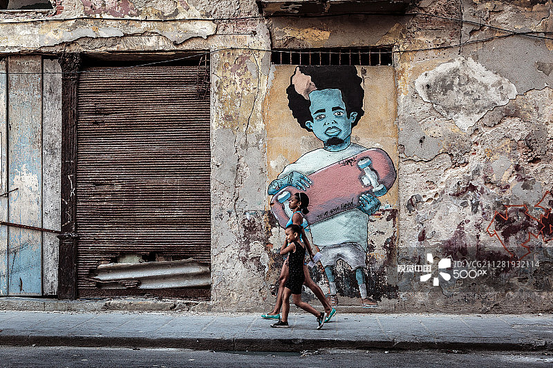 古巴哈瓦那的生活图片素材