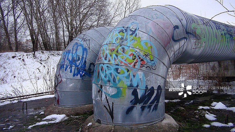 冬季圣彼得堡供暖系统图片素材