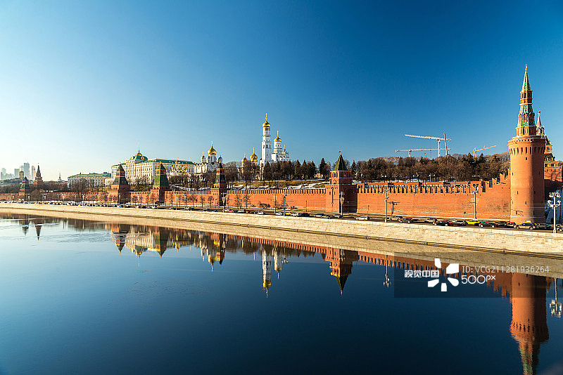 俄罗斯莫斯科克里姆林宫的教堂图片素材