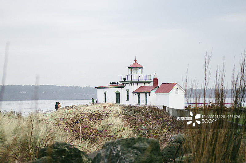 西雅图探索公园的灯塔图片素材