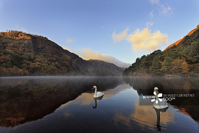 爱尔兰威克洛郡格兰达洛图片素材