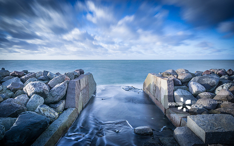 马尔默长曝光摄影图片素材