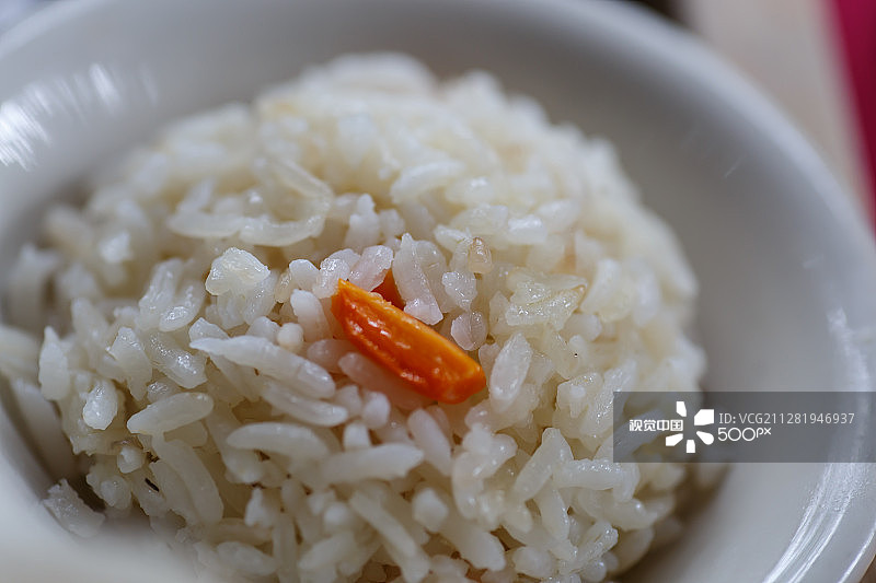 碗装米饭特写图片素材