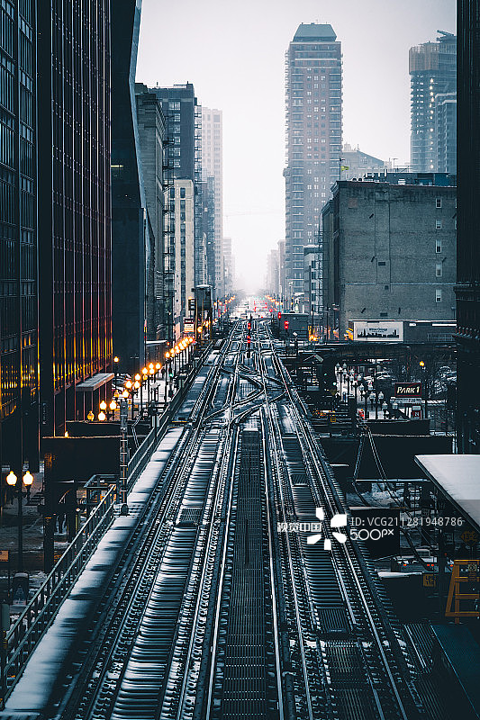 芝加哥环线图片素材
