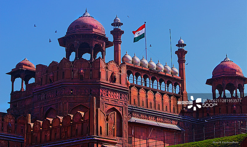 印度红色堡垒图片素材
