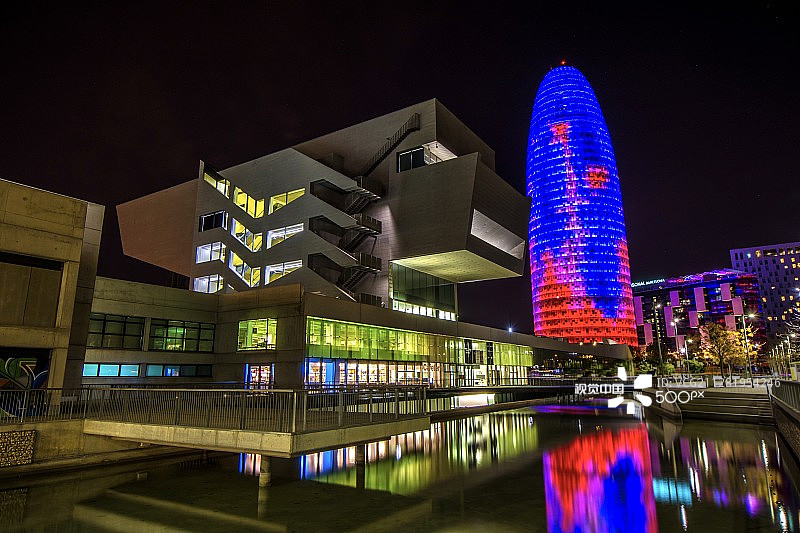 博物馆和阿格巴塔，巴塞罗那图片素材