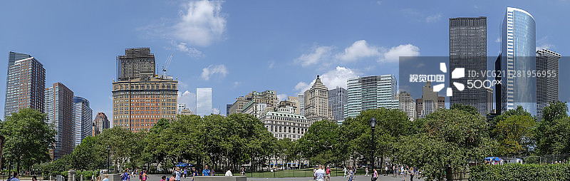 纽约炮台公园图片素材