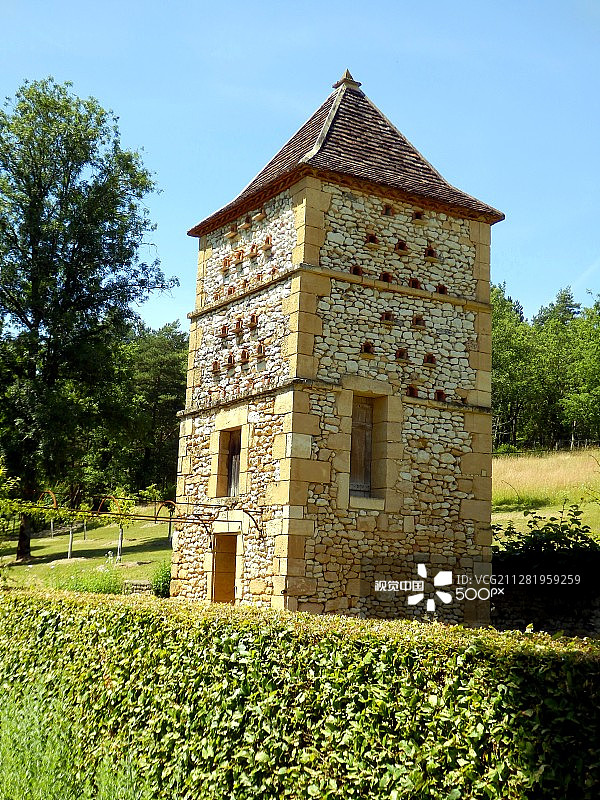 法国多尔多涅的鸽舍图片素材