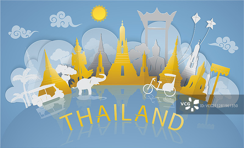 泰国旅游著名地标图片素材