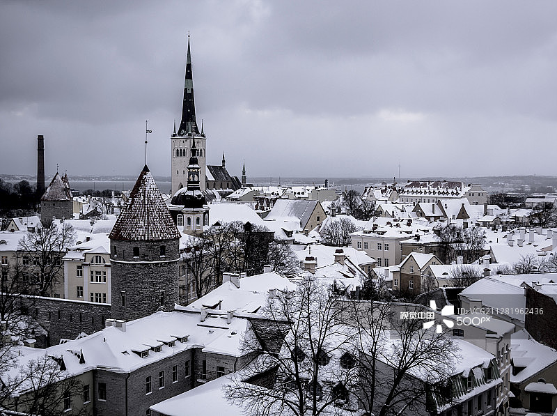 爱沙尼亚首都风光图片素材