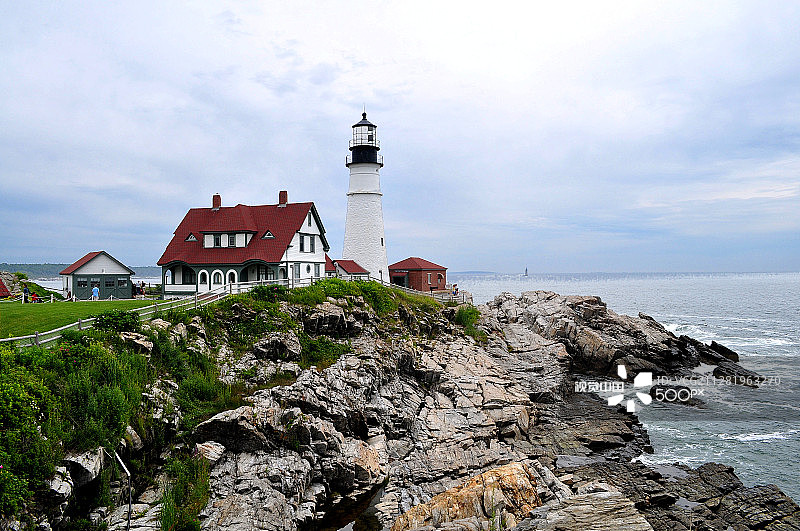 波特兰灯塔图片素材