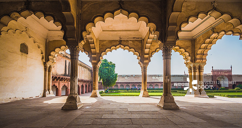 阿格拉红堡内部图片素材