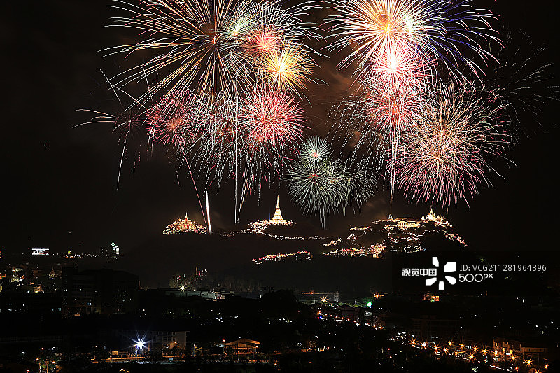 帕那空奇里历史公园烟花图片素材