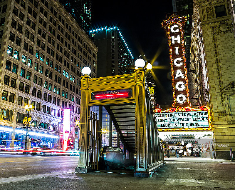 芝加哥剧院图片素材