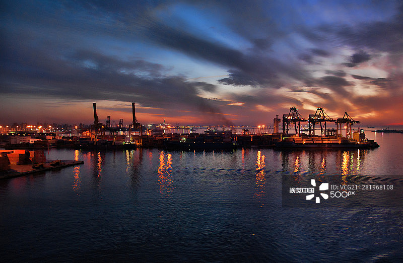 亚历山大日落图片素材