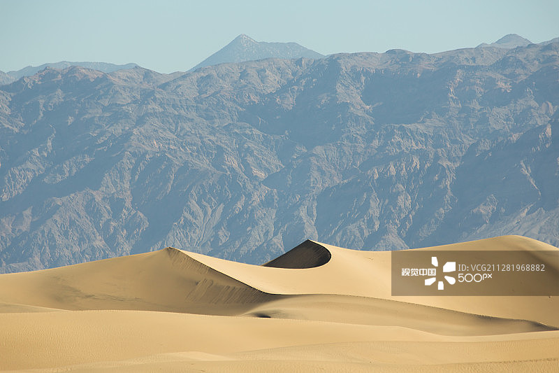 死亡谷的对比图片素材