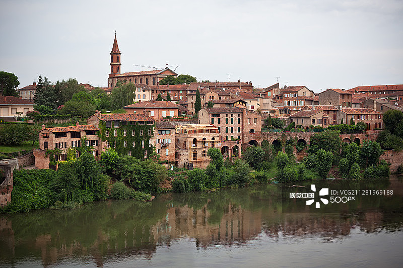 法国阿尔比老城区图片素材