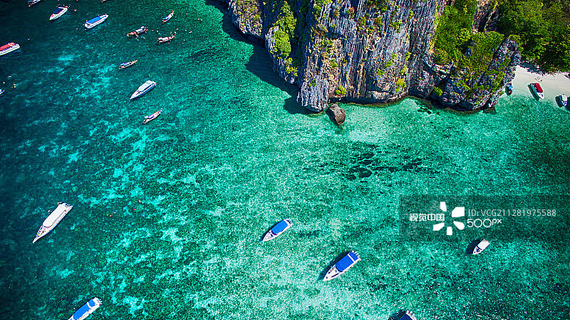 玛雅湾，泰国图片素材