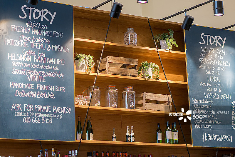 咖啡馆菜单板图片素材