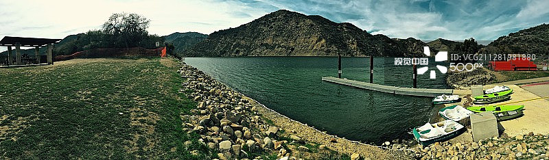 金字塔湖图片素材