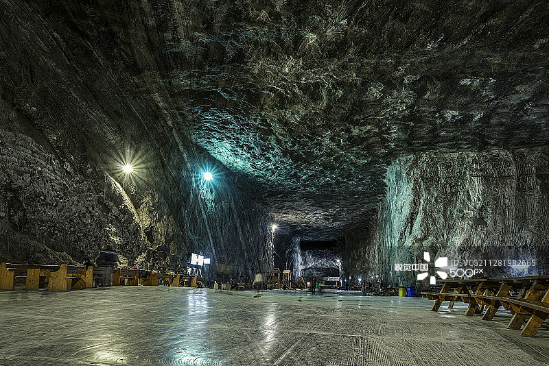 罗马尼亚普莱德盐矿图片素材