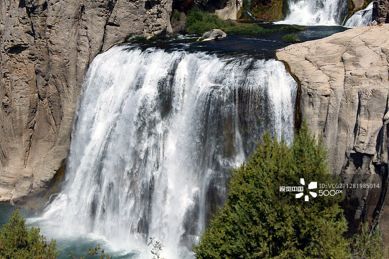 肖肖尼瀑布图片素材