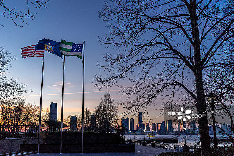 纽约警察局纪念馆，炮台公园市图片素材