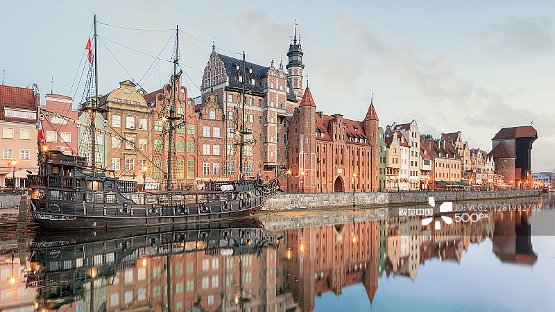 波兰格但斯克的中央码头图片素材