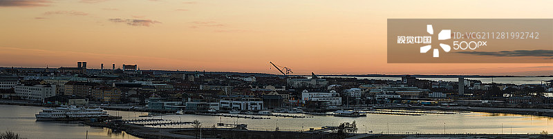 卡尔斯克鲁纳全景图片素材