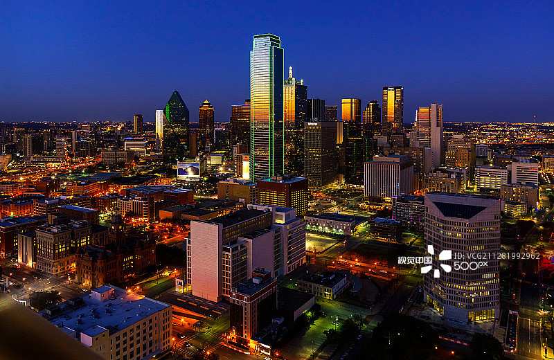 达拉斯蓝色时刻图片素材