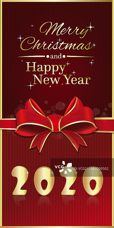 2020新年红色竖版节日banner图片素材