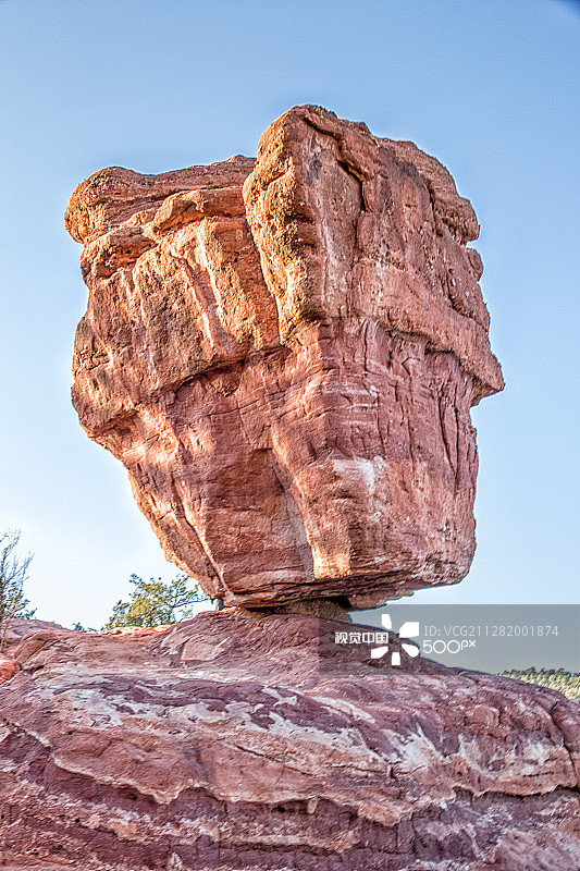 众神花园的平衡石，科罗拉多斯普林斯图片素材