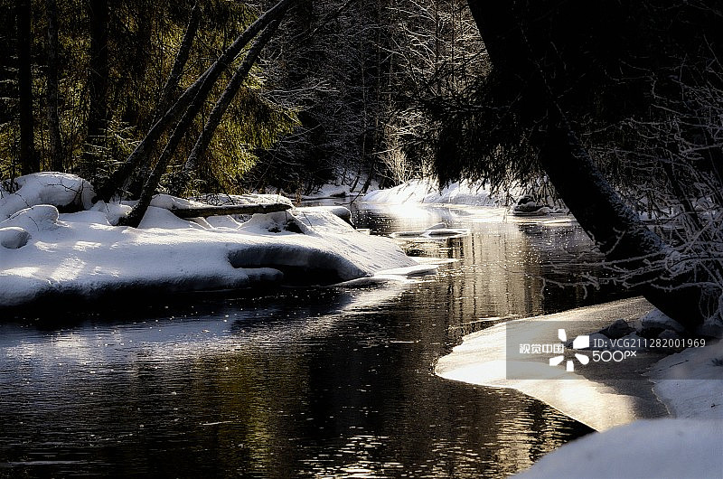 二月的基伊马河图片素材