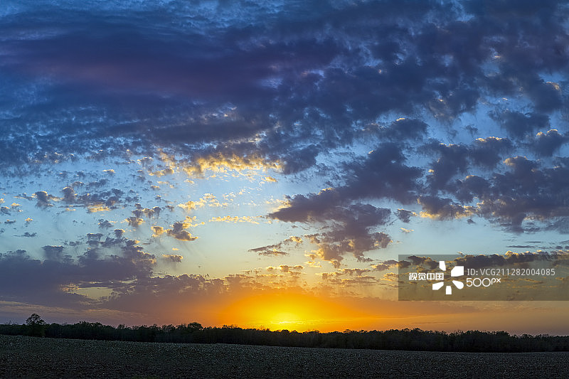 中西部日落图片素材