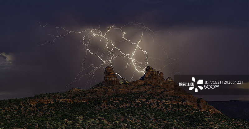 塞多纳的闪电图片素材