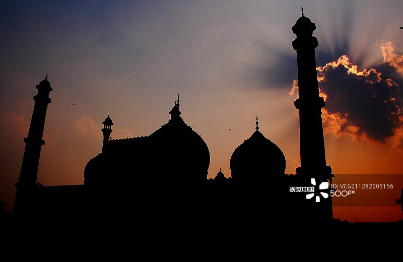 德里贾玛清真寺图片素材