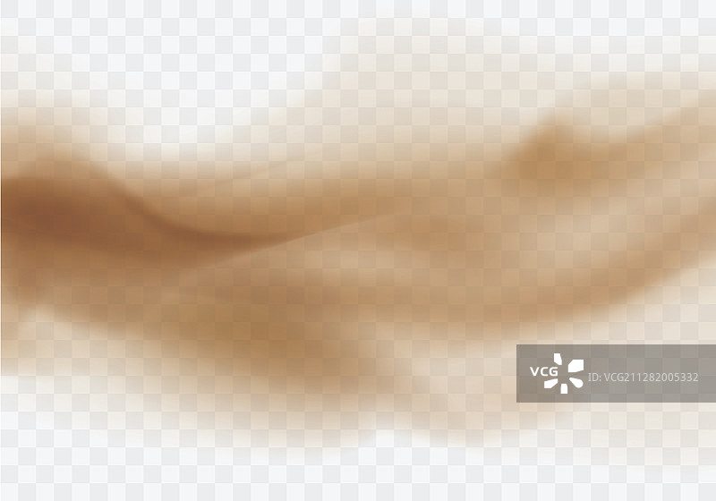 透明背景上的沙漠沙尘暴棕色尘埃云图片素材