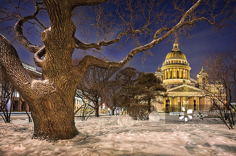 圣以撒大教堂图片素材
