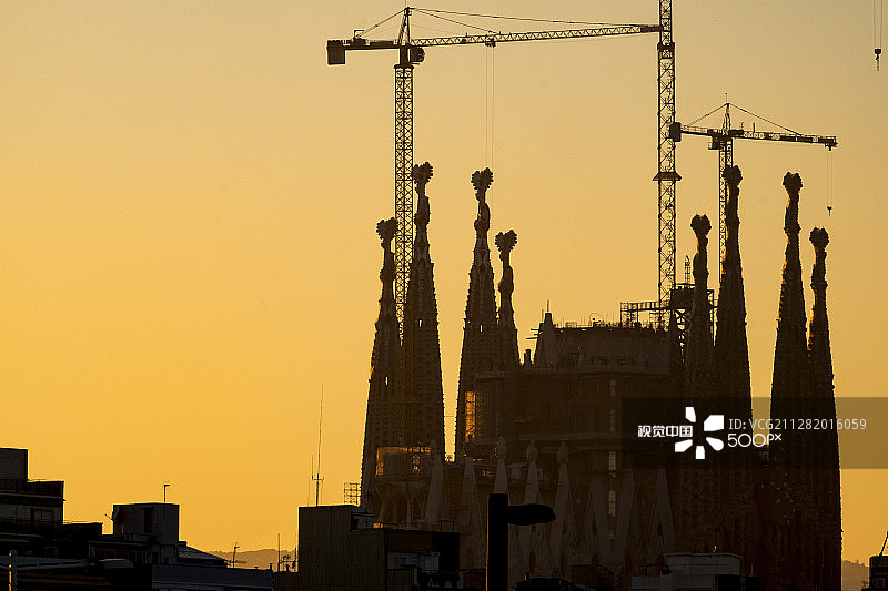 巴塞罗那圣家族大教堂图片素材