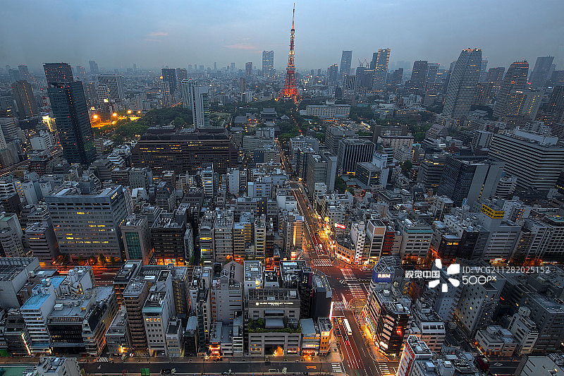港区黄昏（东京港区）图片素材