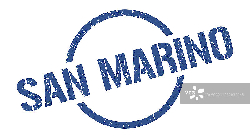 圣马力诺邮票圣马力诺圆形复古印章图片素材