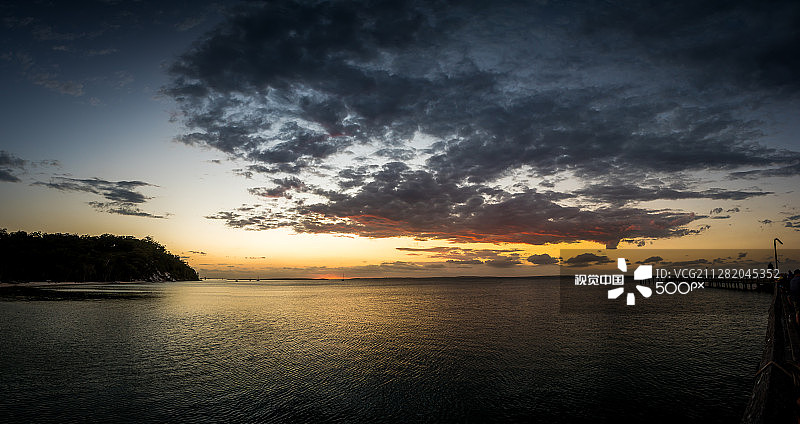弗雷泽岛日落图片素材