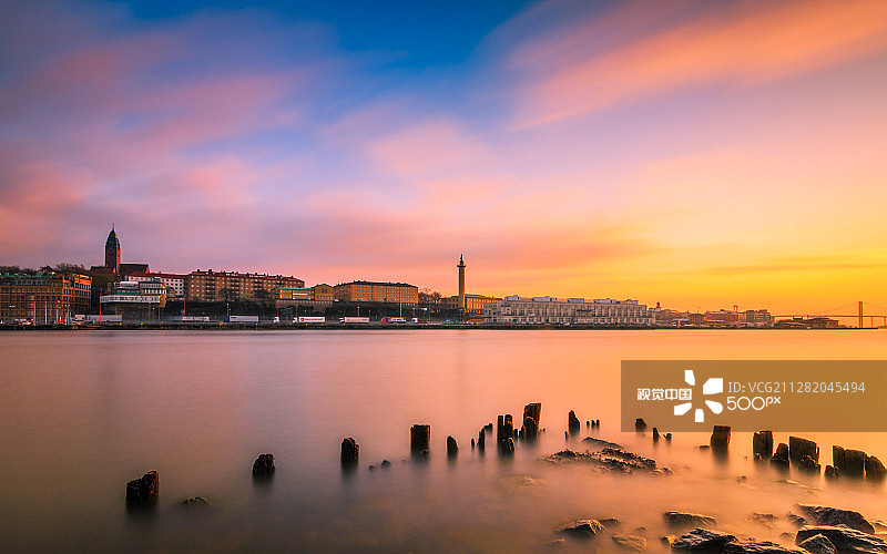 日落下的哥德堡图片素材